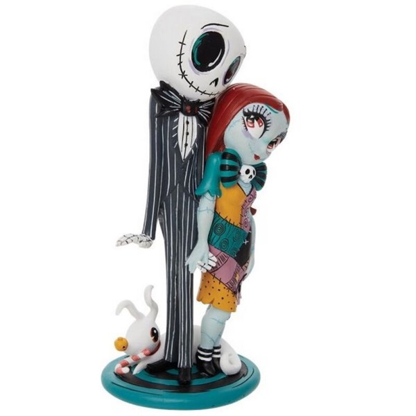 Figura decorativa enesco disney jack sally y zero