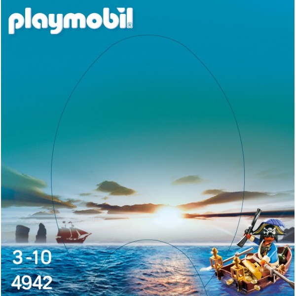 Playmobil huevo pirata con bote