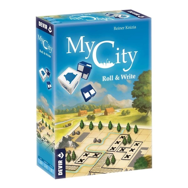 Juego de mesa my city roll and write