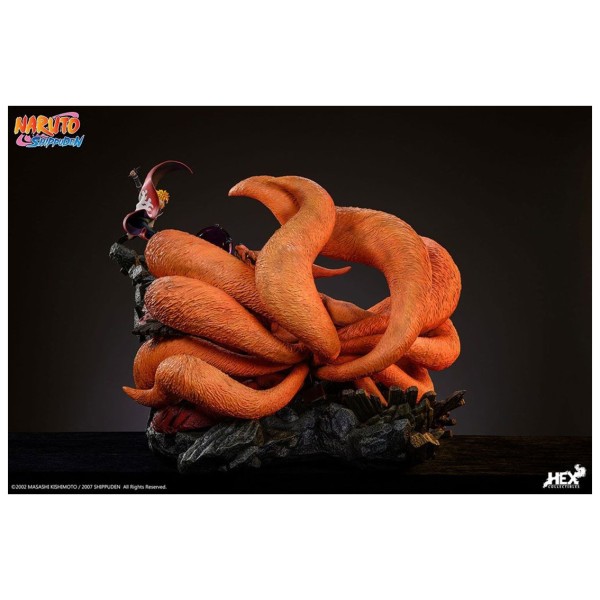 Figura naruto shippuden estatua 1 - 8 battle of destiny minato namikaze vs kurama