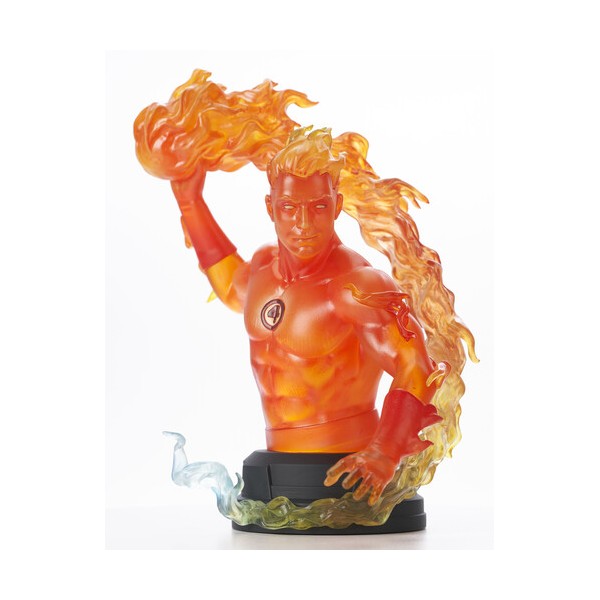 Figura mini busto diamond marvel comic human torch 1 - 6 scale