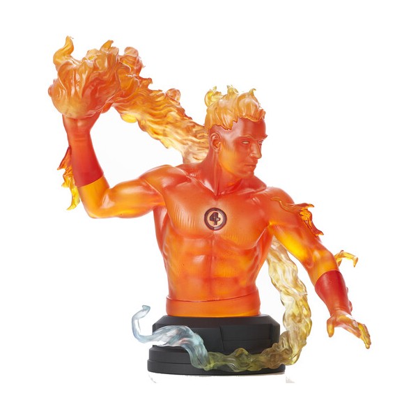 Figura mini busto diamond marvel comic human torch 1 - 6 scale