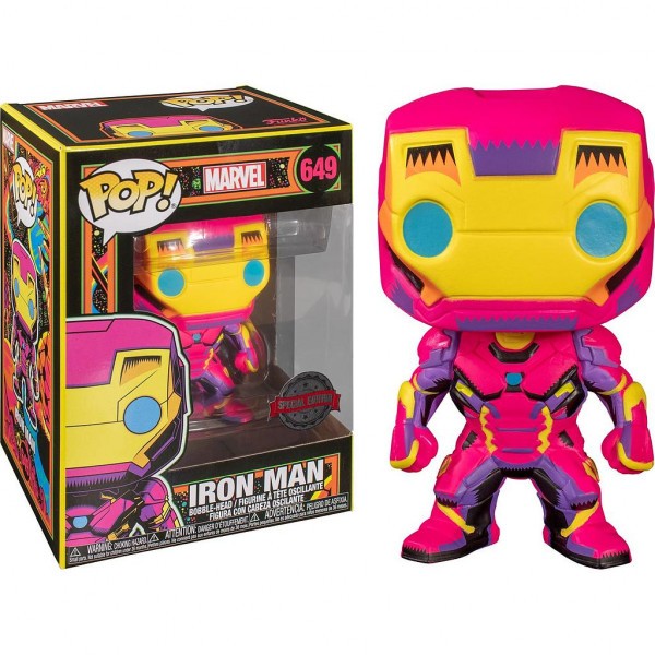 Funko pop marvel black light ironman multicolor 48846