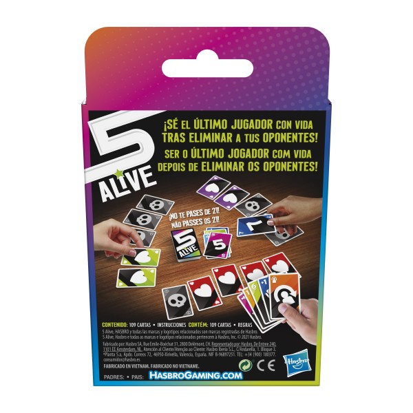 Juego de cartas 5 alive