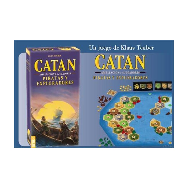 Juego de mesa devir catan piratas y exploradores 5 - 6 jugadores