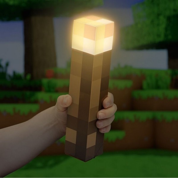 Lámpara paladone minecraft antorcha