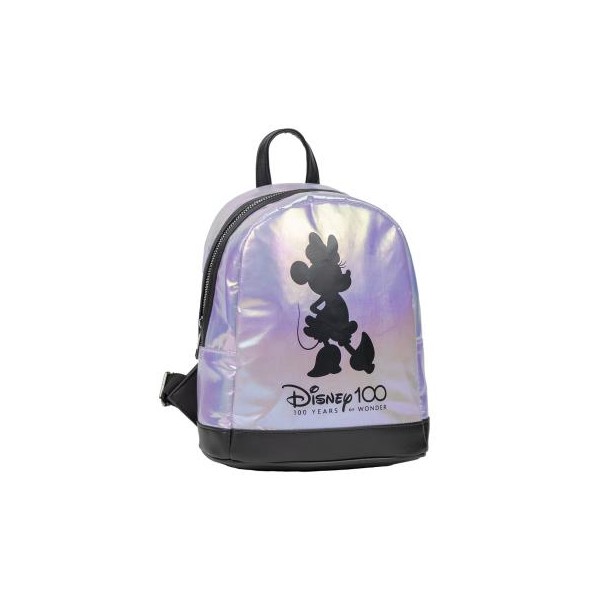 Mochila casual moda iridiscente disney 100