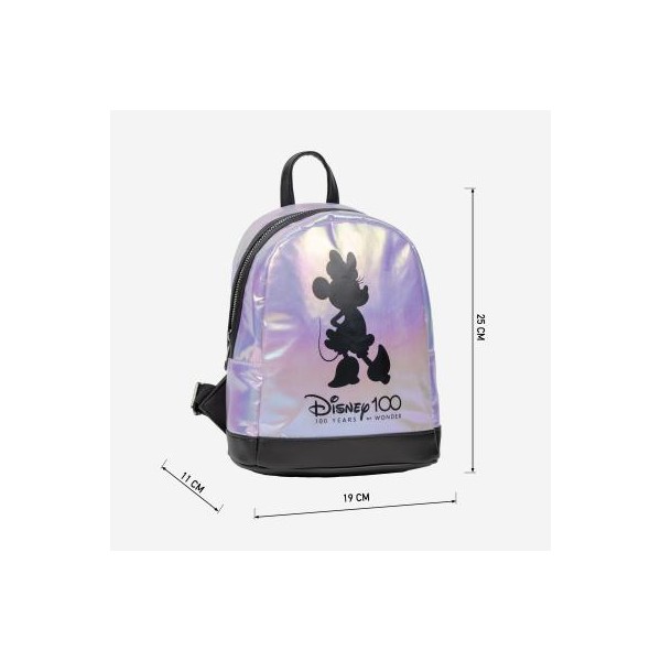 Mochila casual moda iridiscente disney 100