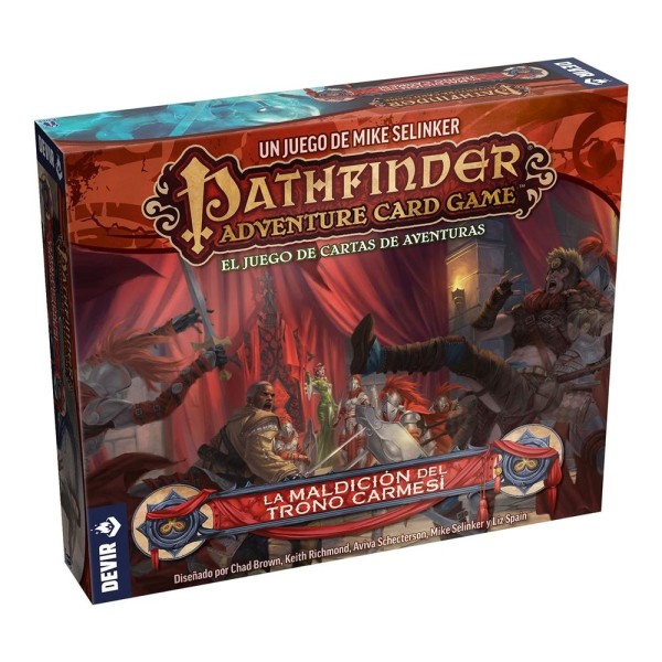 Jueo de cartas devir aventuras de panthfinder expansión la maldición del trono carmesí