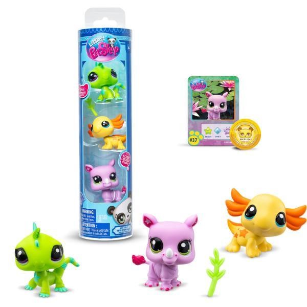 Mascotas little pet shop pack de 3 mascotas - 1 unidad aleatoria