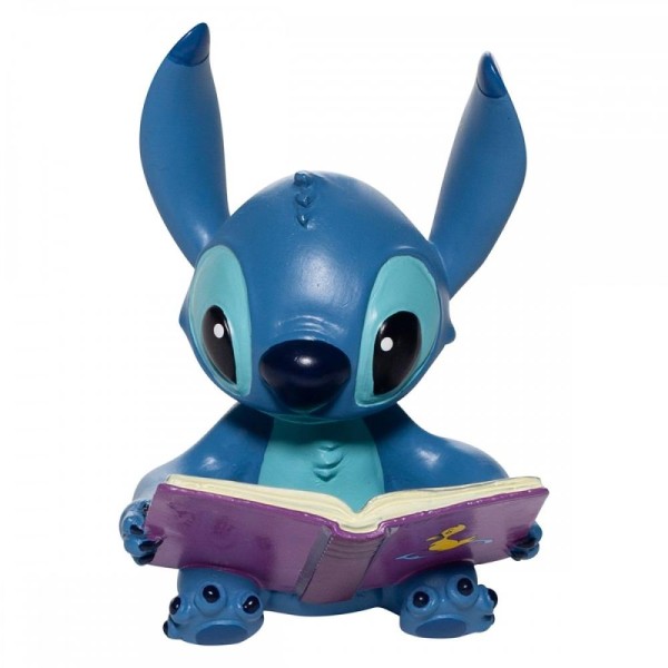 Figura enesco disney stitch con libro