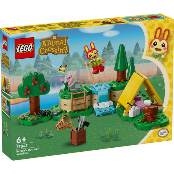 Lego animal crossing actividads al aire libre con coni