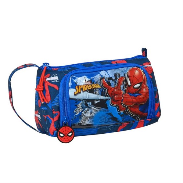 Portatodo Con Bolsillo Desplegable Vacio Spider-Man Great Power 20x8,5x11cm