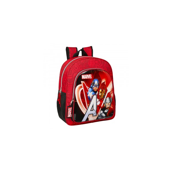 Mochila Junior Adapt.Carro Avengers Infinity 32x12x38cm