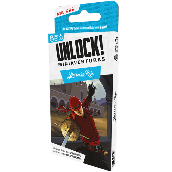 Juego de mesa unlock! miniaventuras máscara roja