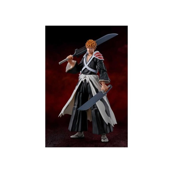 Ichigo kurosaki dual zangetsu ver. fig. 155 cm bleach sh figuarts