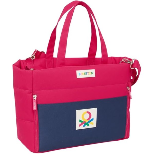 Bolso Con Bolsillo Para Portatil 14,1'' Benetton Cherry 54X17X31Cm