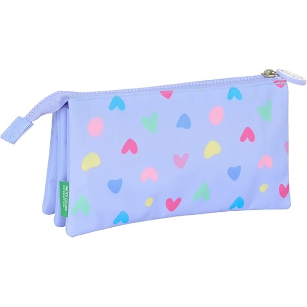 Portatodo Triple Benetton Lila 22X3X12Cm