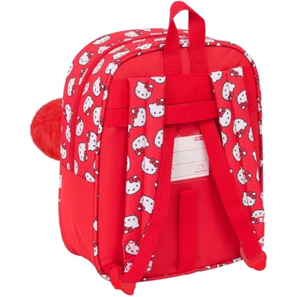 Mochila Guarderia Adapt.Carro Hello Kitty Iconic 22X10X27Cm