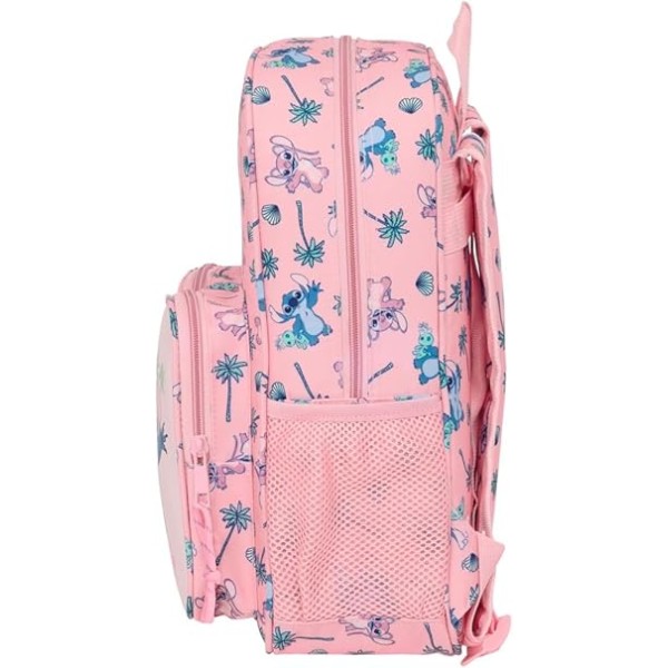 Mochila Infantil Bolsillos Adapt.Carro Stitch Beach 26X11X34Cm