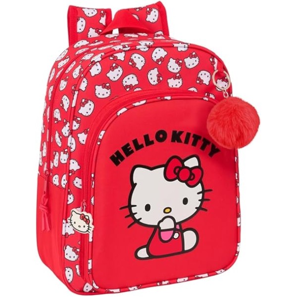 Mochila Infantil Adapt.Carro Hello Kitty Iconic 26X11X34Cm