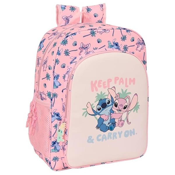 Mochila Junior Adapt.Carro Stitch Beach 32X12X38Cm