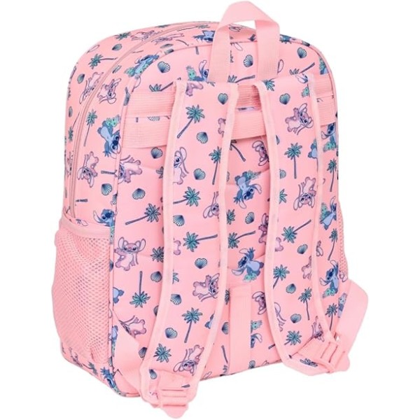 Mochila Junior Adapt.Carro Stitch Beach 32X12X38Cm