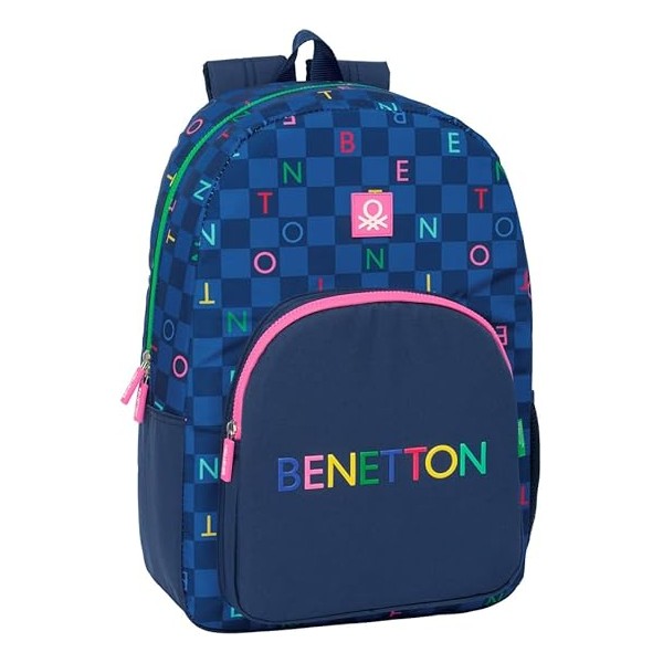 Mochila Adapt.Carro Benetton Damero 46X30X14Cm