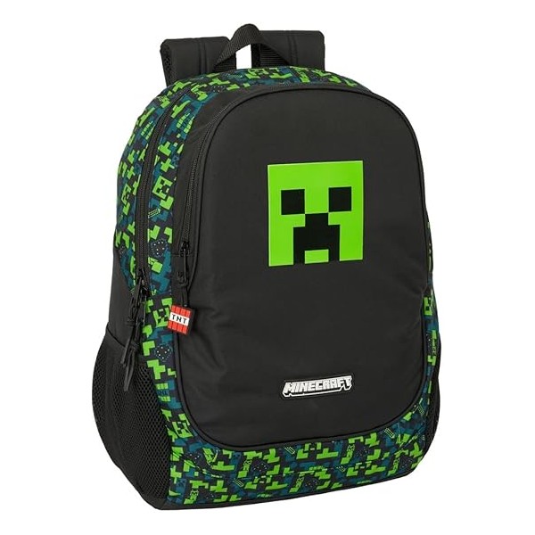 Mochila Adapt.Carro Minecraft Tnt 32X16X44Cm