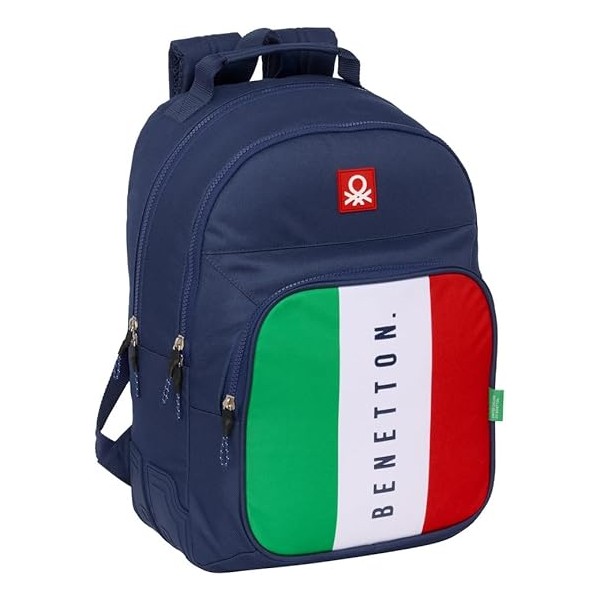 Mochila Doble Adapt.Carro Benetton Flag 32X15X42Cm