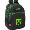 Mochila Doble Adapt.Carro Minecraft Tnt 32X15X42 Cm