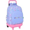 Mochila Gde. C/Ruedas Compact Extraible Benetton Lila 33X22X45Cm