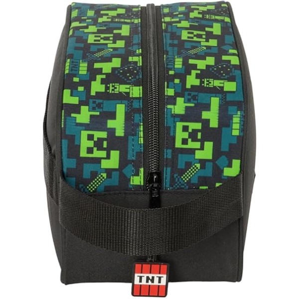 Neceser 1 Asa Adapt.Carro Minecraft Tnt 26X12X15Cm