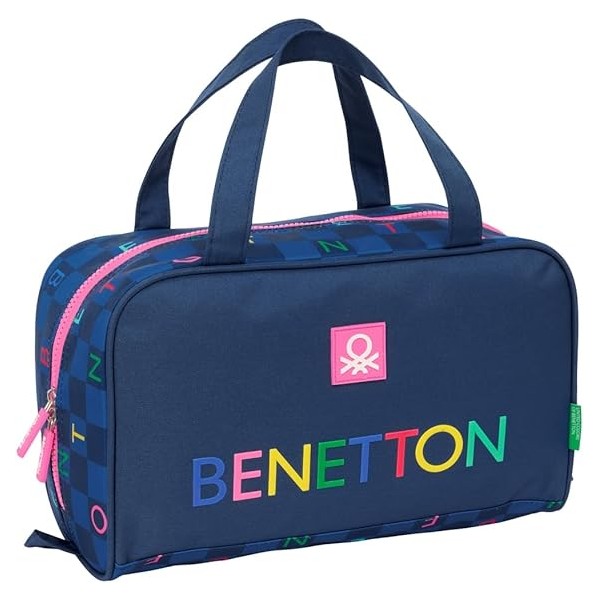 Neceser Rectangular Benetton Damero 31X14X19Cm