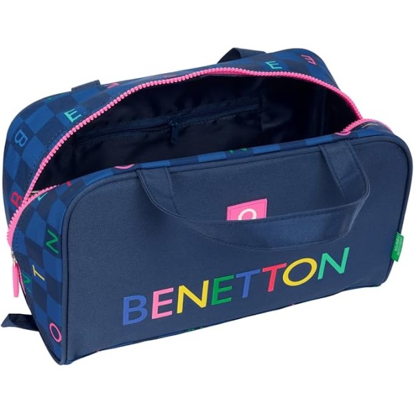 Neceser Rectangular Benetton Damero 31X14X19Cm