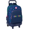 Mochila Gde. C/Ruedas Compact Extraible Benetton Damero 33X22X45Cm