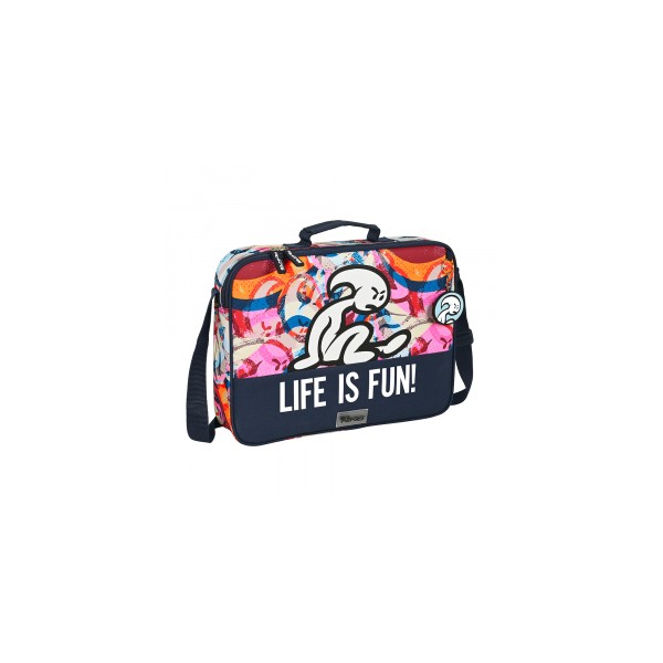 Cartera Extraescolares El NiÃ±o Life Is Fun 38x6x28cm