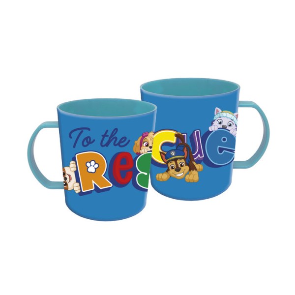 Taza Plástico Microondas Patrulla Canina 400ml