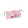 Portatodo Triple Peppa Pig Having Fun 22 x 3 x 12 cm.