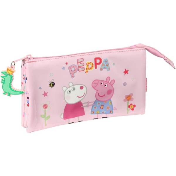 Portatodo Triple Peppa Pig Having Fun 22 x 3 x 12 cm.