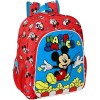 Mochila Junior Adapt.Carro Mickey Mouse Happy Smiles 32x12x38cm