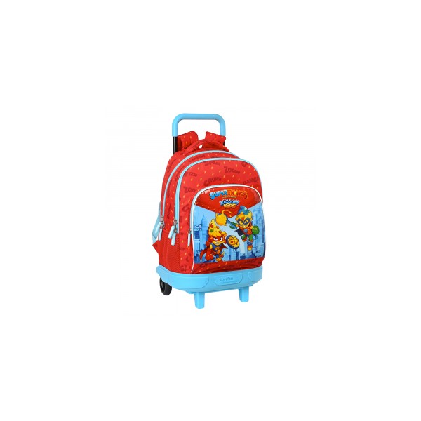 Mochila Gde. C/Ruedas Compact Extraible Superthings Kazoom Kids 33x22x45 cm