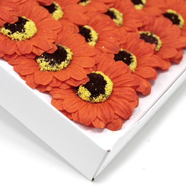 Flor de girasol manualidades deco mediana - naranja