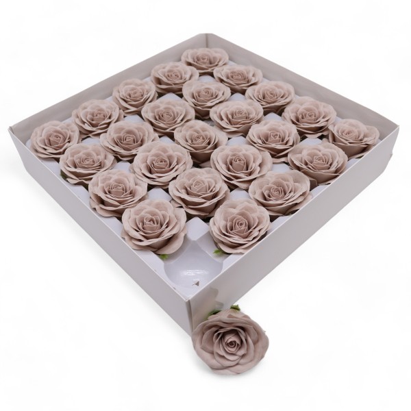 Flor de Jabón Artesanal - Grande Vintage Rose - Beige