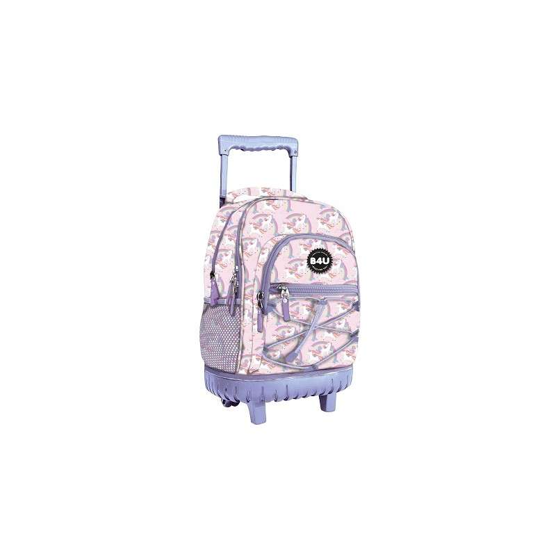 Mochila Trolley B4U Unicornios 44cm.