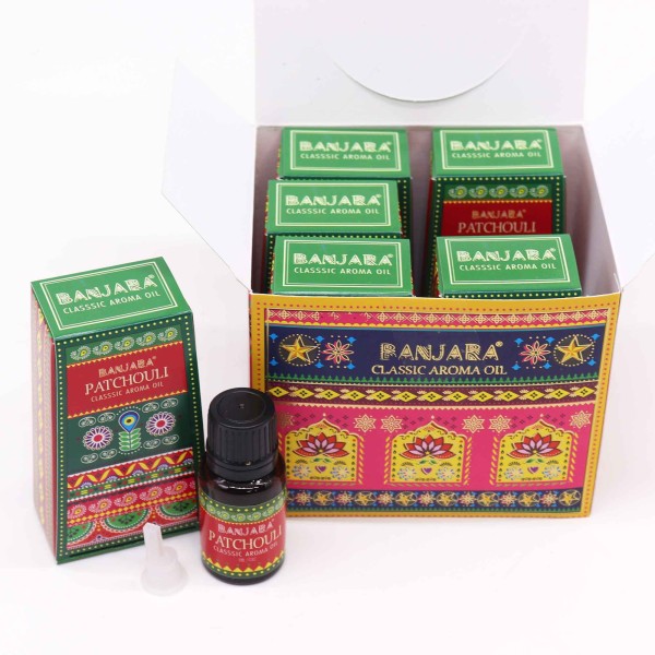 Aceite con fragancia de la India Banjara 10ml - Pathchouli