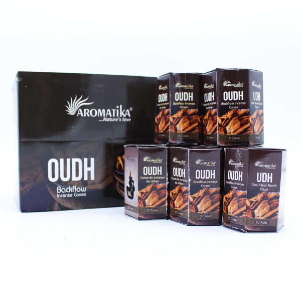 Paquete de 10 Incienso Masala Backflow - Oudh