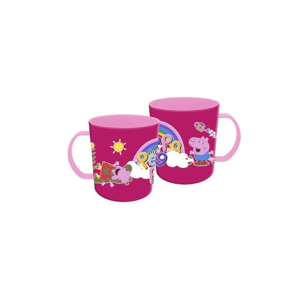 Taza Plastico Microondas Peppa Pig 400ml