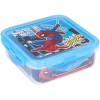 Recipiente Hermetico Cuadrado De Plástico Spiderman Marvel 500Ml.