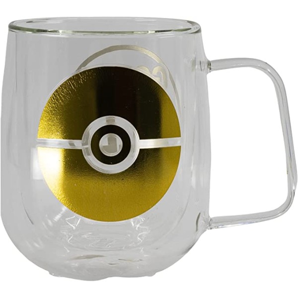 Taza De Cristal De Doble Pared 290 Ml Pokemon